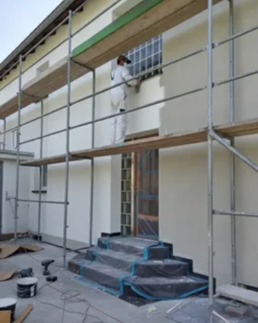 Fassade Außenputz — vorher